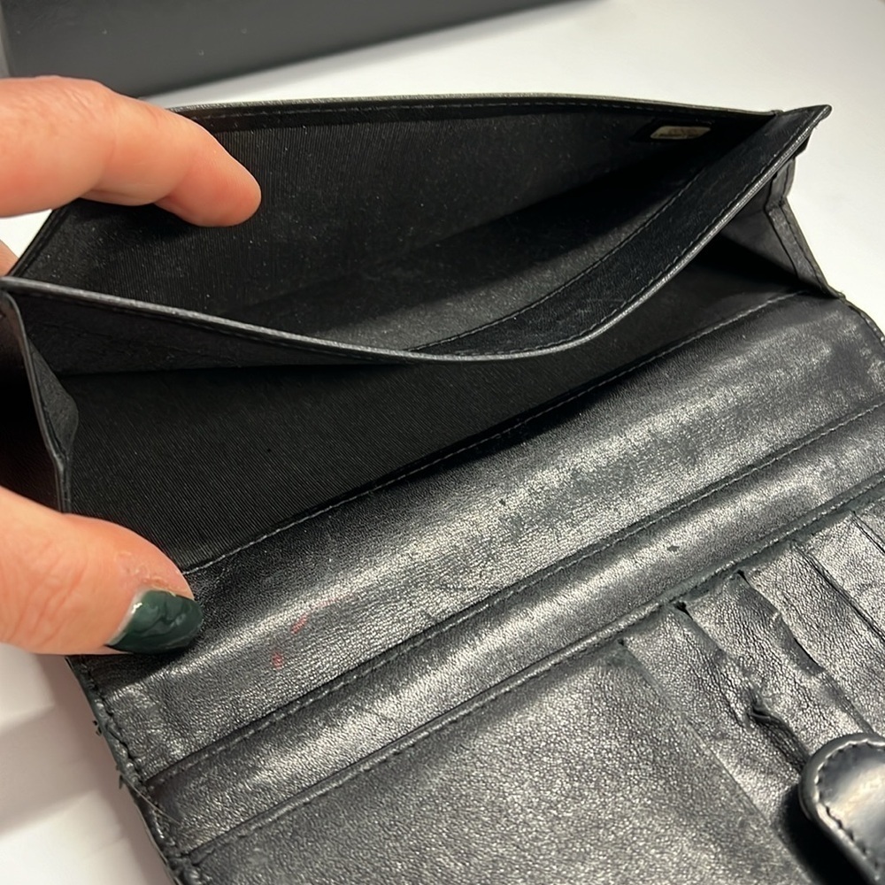 Chanel Black Quilted Lambskin Leather Clutch Long Portef Rab Gous Wallet in Box - Picture 7 of 16